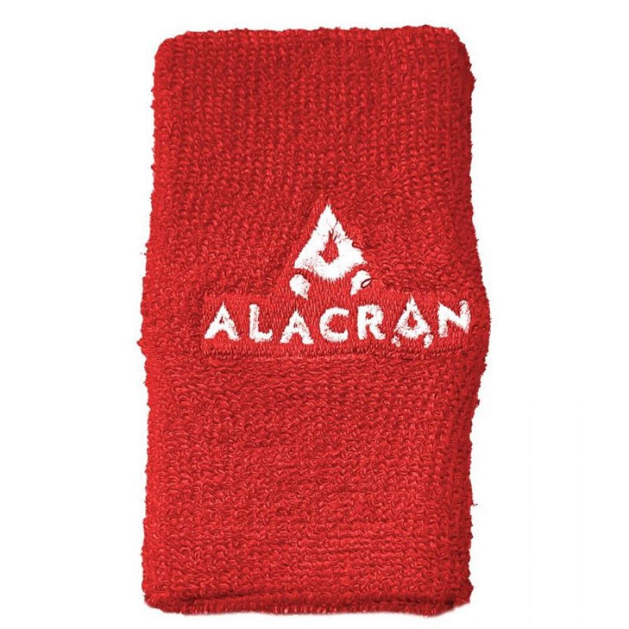 Muñequera Alacran Ancha Rojo Blanco  Oferta + Barato