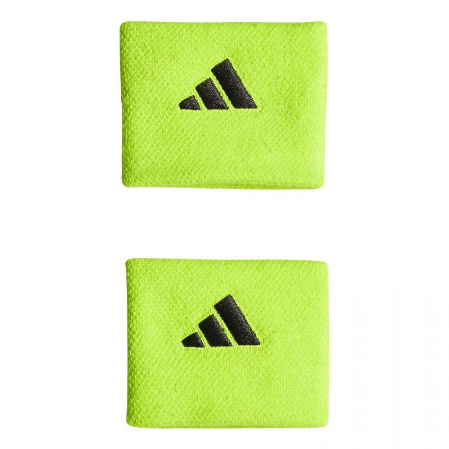Muñequeras Adidas Cortas Lucid Limon Negro 2 Unidades  Oferta + Barato