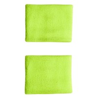 Muñequeras Adidas Cortas Lucid Limon Negro 2 Unidades  Oferta + Barato