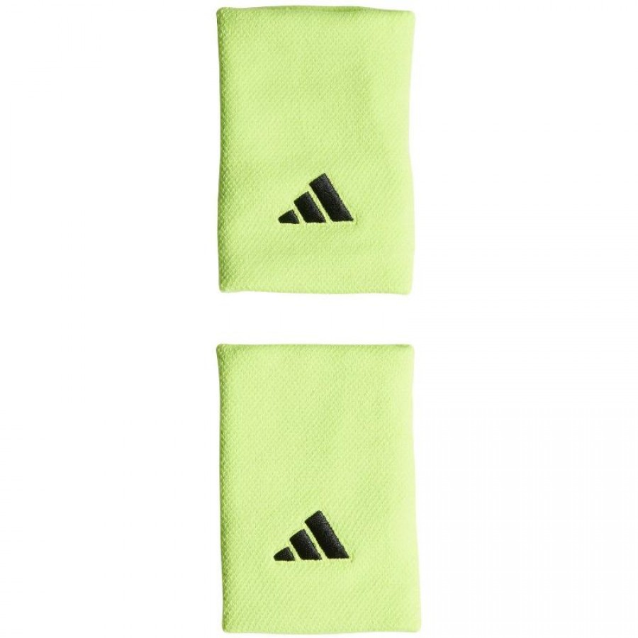 Munequeras Adidas L Lucid Limon Negro 2 Unidades  Oferta + Barato