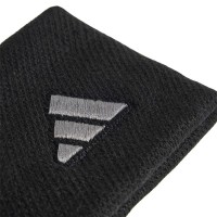 Muñequeras Adidas Negro Plata 2 Unidades