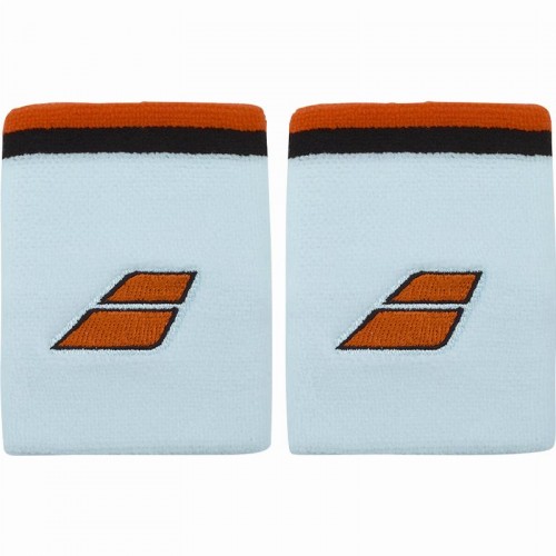 Muñequeras Babolat Terry Jumbo Azul Claro Rojo 2 Unidades