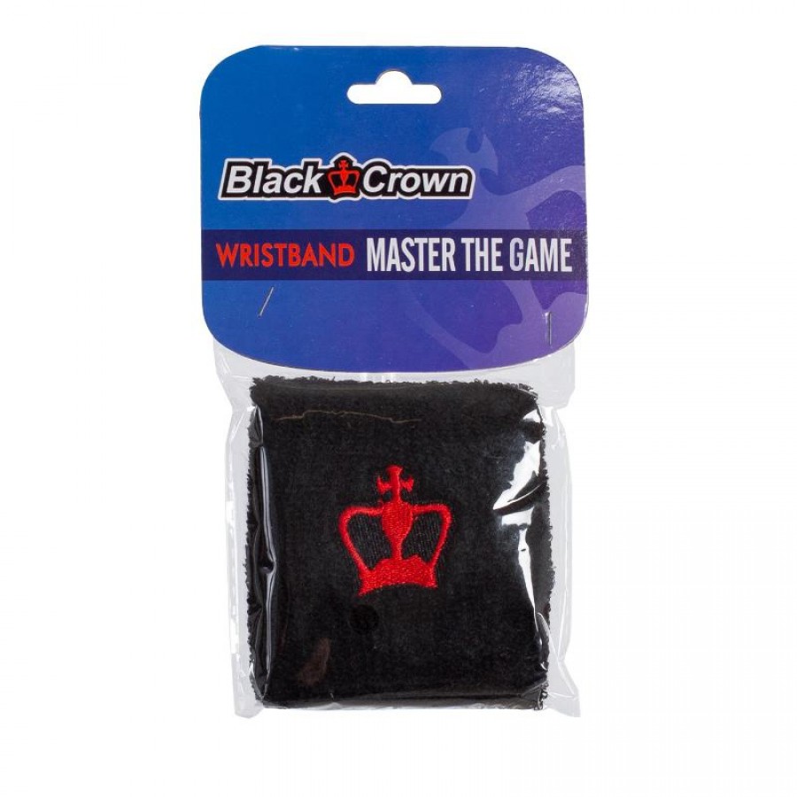 Munequeras Black Crown Corta Negro 1 Unidad  Oferta + Barato