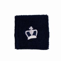 Couronne noire courte bleu marine Bracelets blancs 2 unités