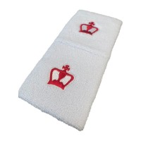 Couronne noire Short White Wristbands 2 Unites PADELPOINT Couronne noire Short White Wristbands 2 Unites