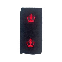 Black Crown Short Black Wristbands Noir 2 Unites PADELPOINT Black Crown Short Black Wristbands Noir 2 Unites