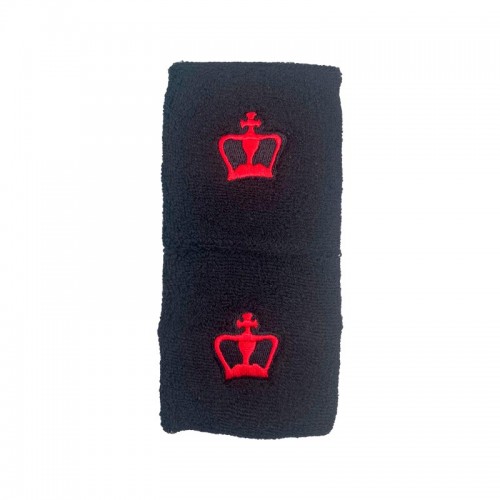 Black Crown Short Black Wristbands Noir 2 Unites