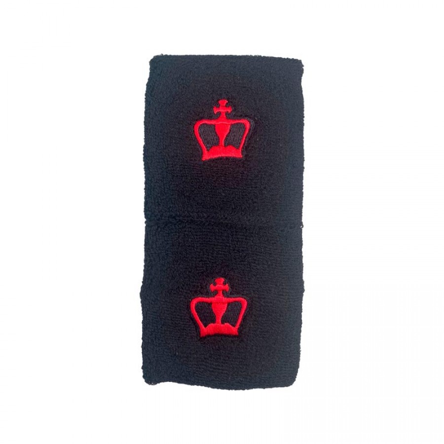 Black Crown Short Black Wristbands Noir 2 Unites PADELPOINT Black Crown Short Black Wristbands Noir 2 Unites