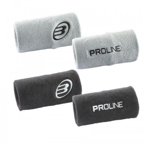 Bullpadel BPMU25PR Black Concrete Wristbands 2 Units