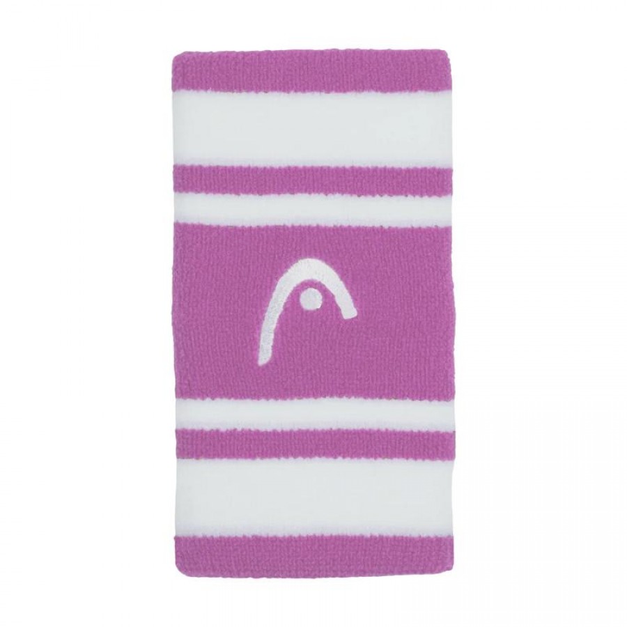 Munequeras Head Striped 5 Lila Blanco 2 Unidades  Oferta + Barato