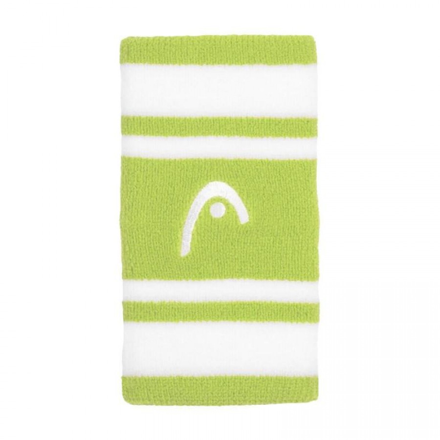 Munequeras Head Striped 5 Lima Blanco 2 Unidades   Oferta + Barato