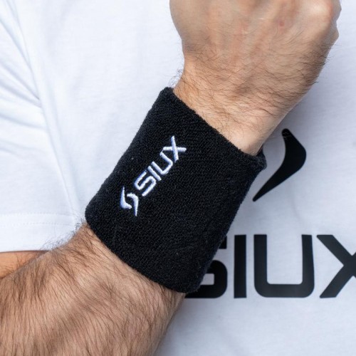 Siux Basic 26 Short Black Wristbands 2 Units
