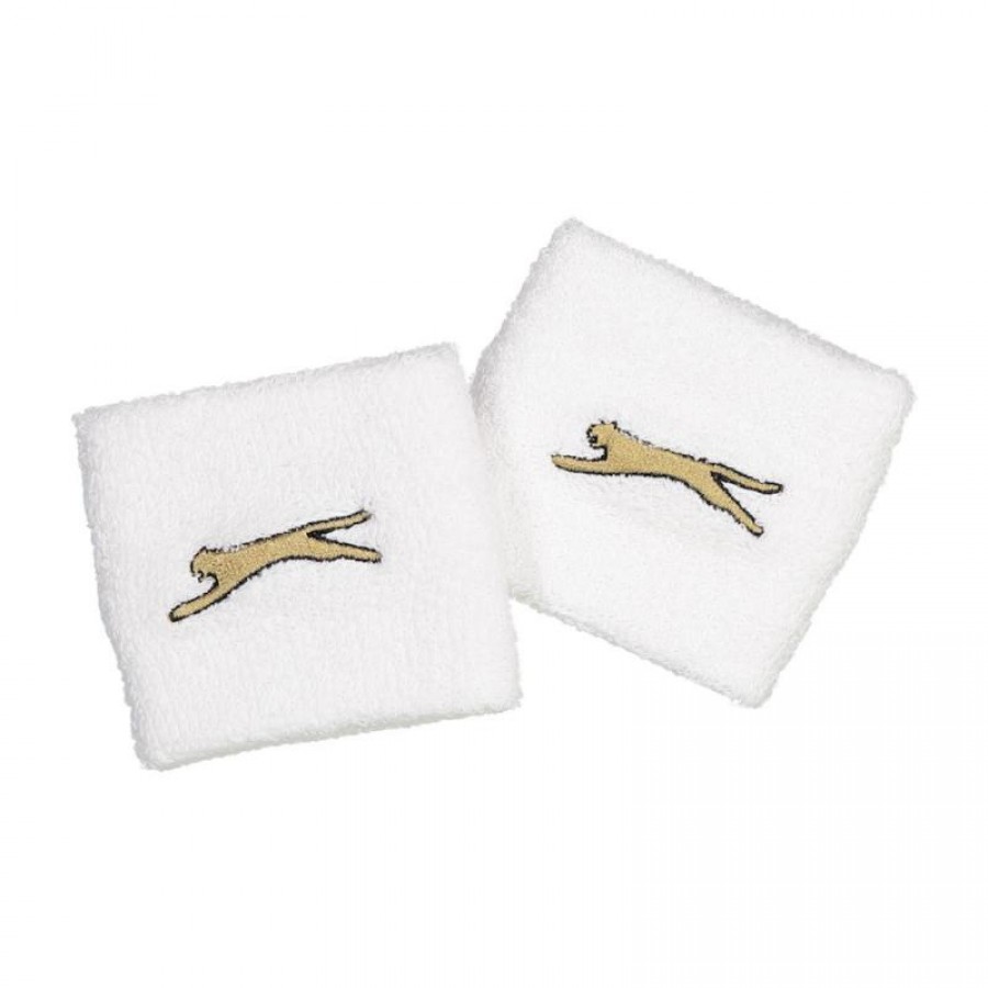 Munequeras Slazenger Globo Blanco 2 Unidades  Oferta + Barato