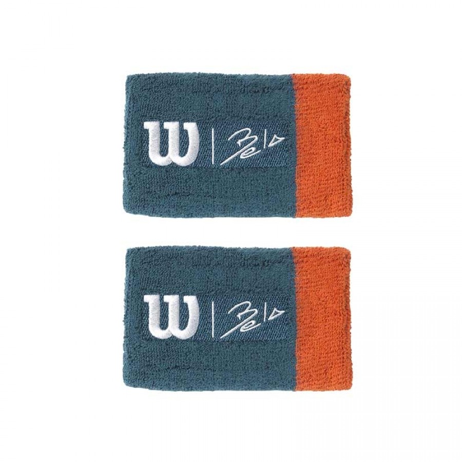 Wilson Bela II Coral Blue Wristbands  Offer + Cheap