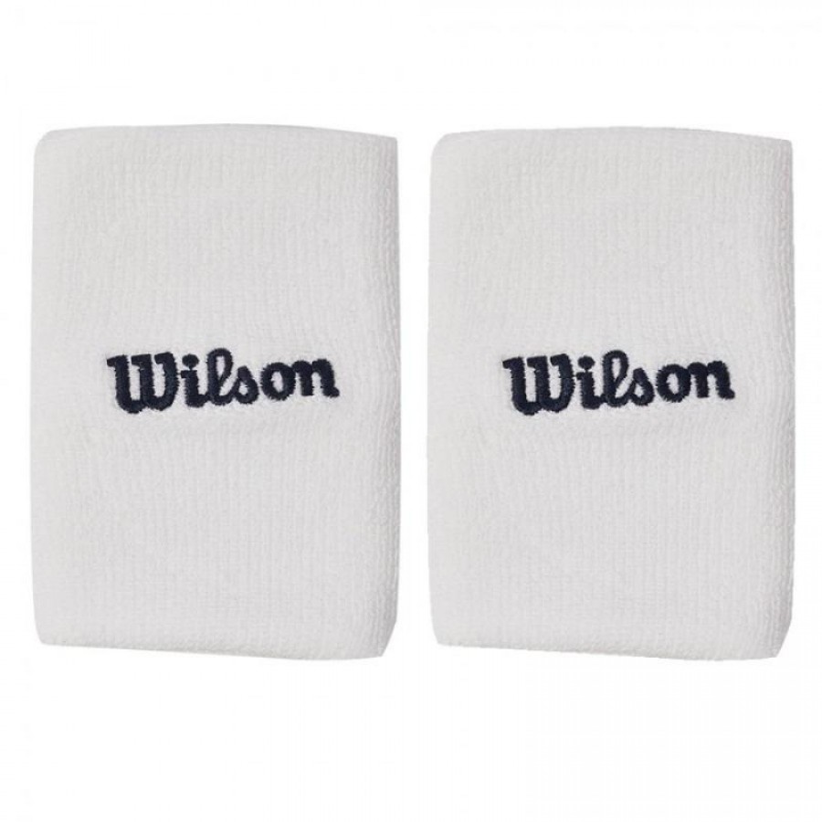 Wilson Wide Terry Pulseiras Brancas 2 Unidades  Oferta + Barato