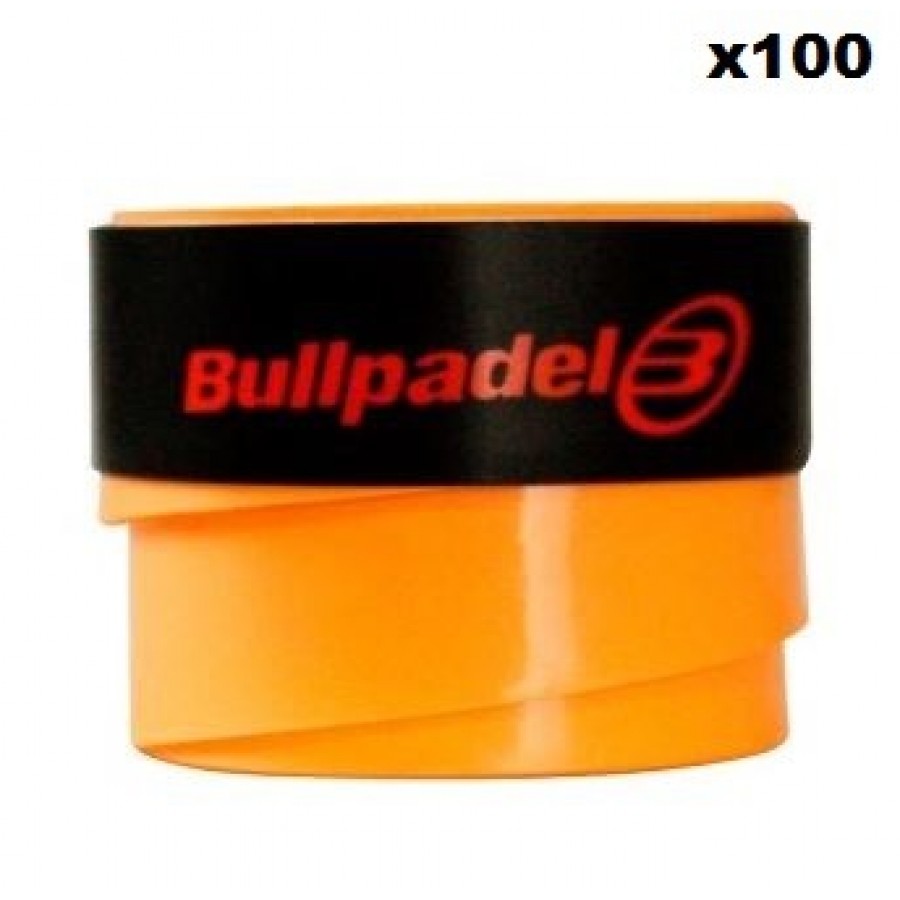 Overgrips Bullpadel Arancione Liscio 100 Unità