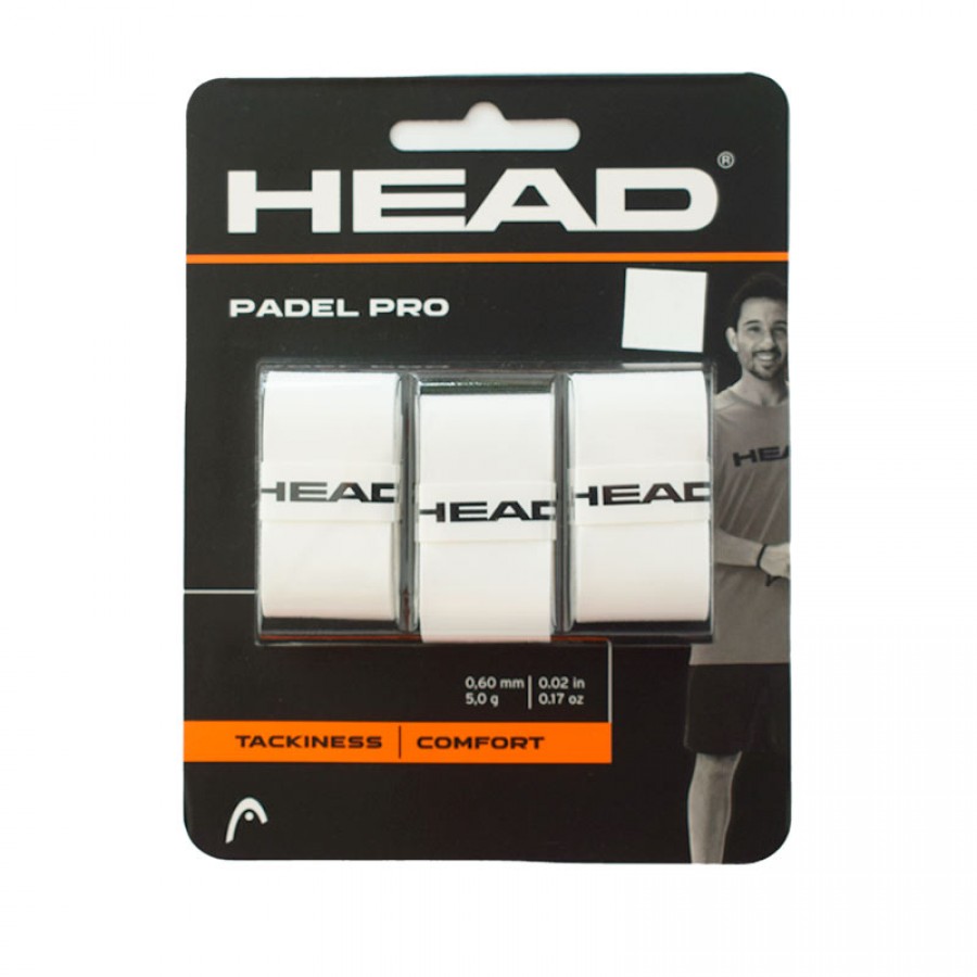 Overgrips Head Padel Pro White 3 Unidades   Oferta + Barato