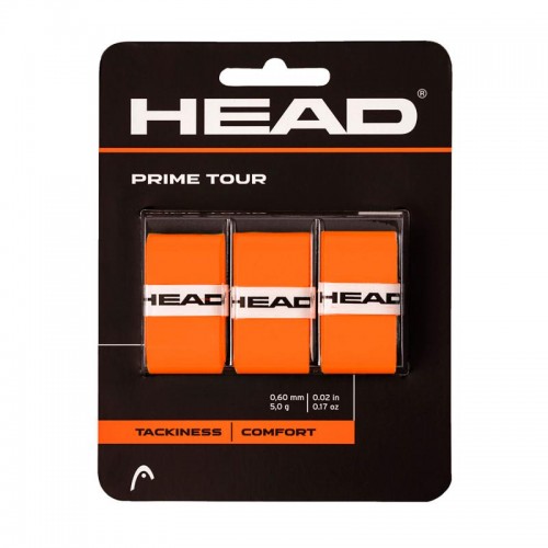 Overgrips Head Prime Tour Orange 3 Units