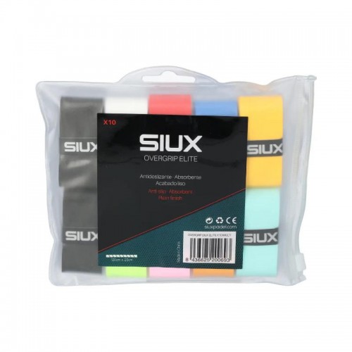 Siux Elite Multicolor Overgrips 10 Units