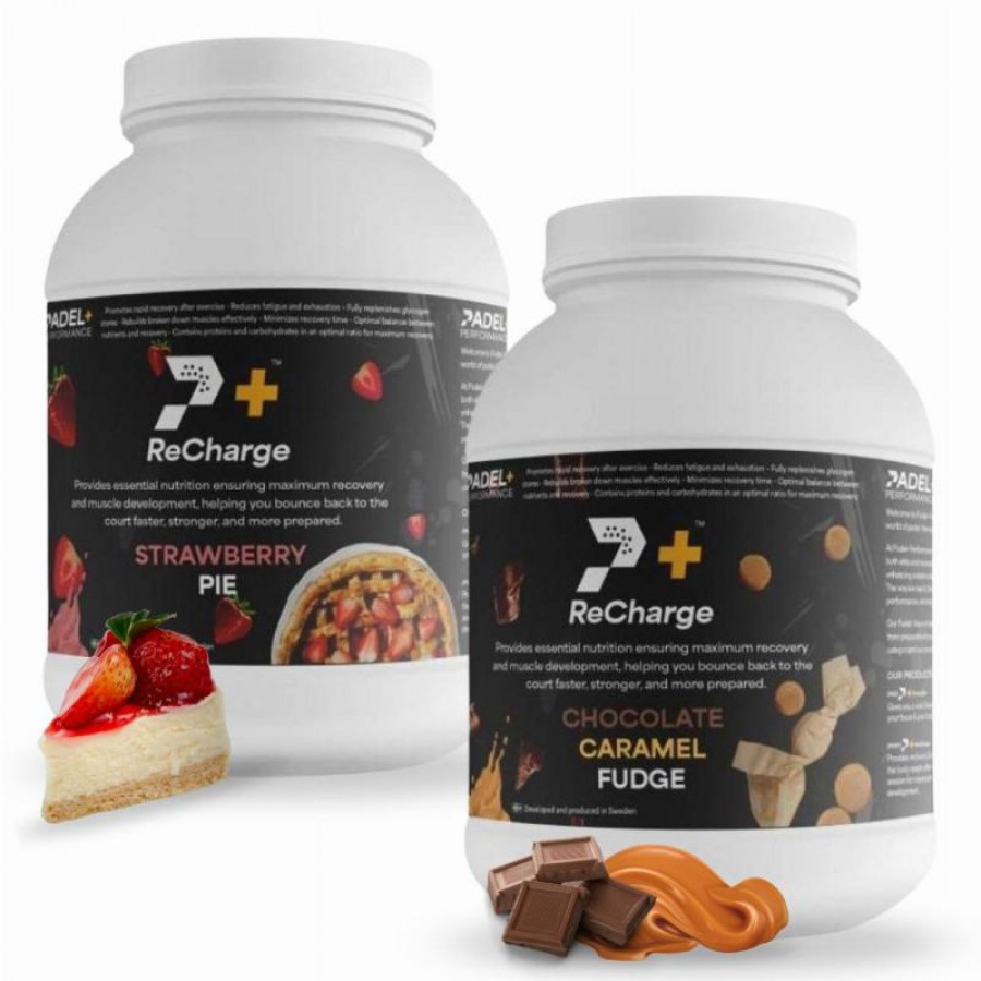 Pack Bote Padel Performance ReCharge Fresa y Chocolate Caramelo  Offer + Cheap