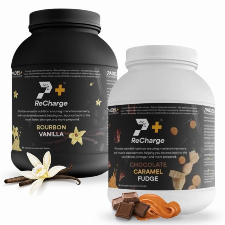 Pack Bote Padel Performance ReCharge Vainilla y Chocolate Caramelo  Oferta + Barato