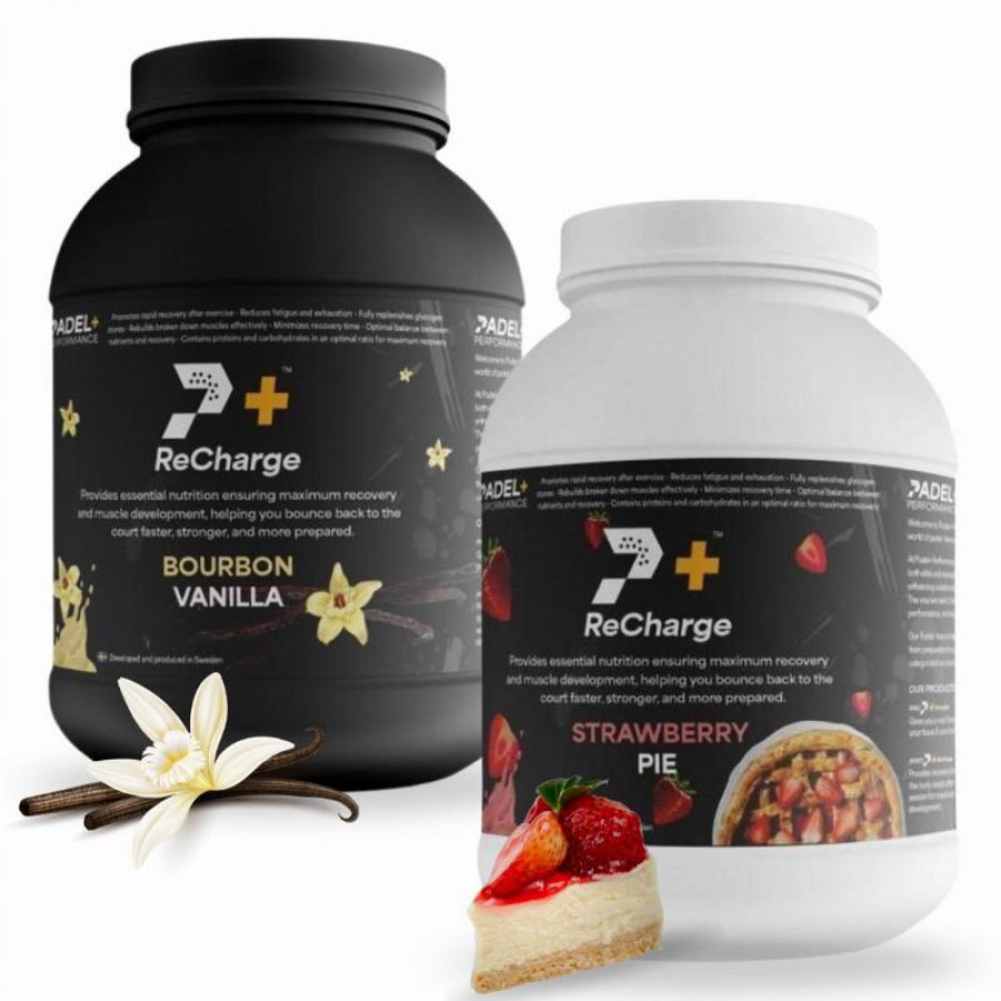 Pack Bote Padel Performance ReCharge Vainilla y Fresa  Oferta + Barato