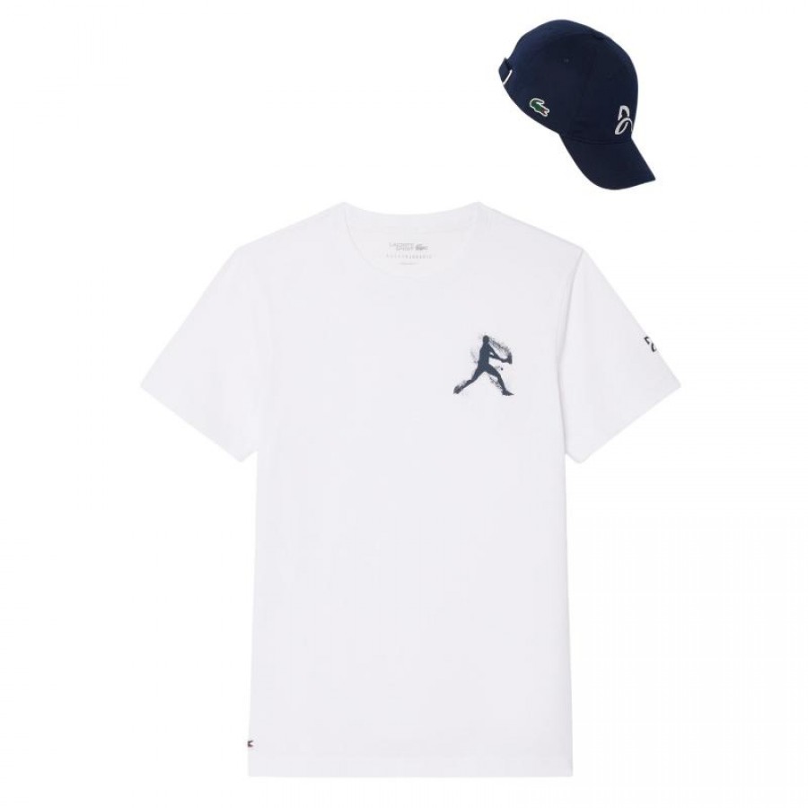 Pack Lacoste Novak Djokovic T-Shirt White and Black Cap