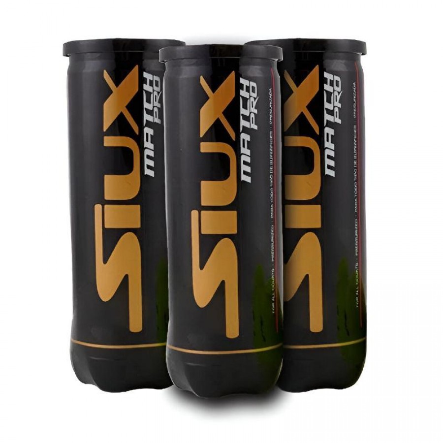 Lot de 3 bidons de balle Siux Match Pro  Offre - Pas cher