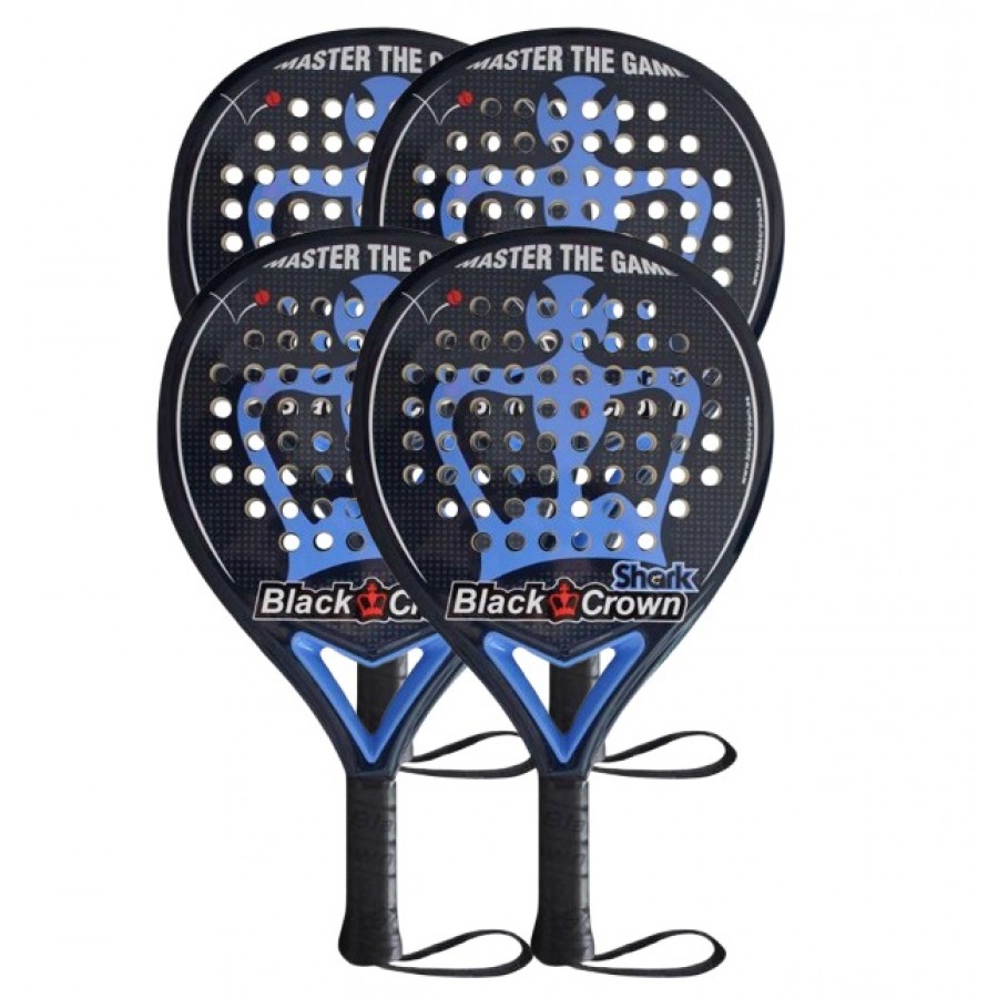 Pacote Pala Black Crown Shark x4  Oferta + Barato