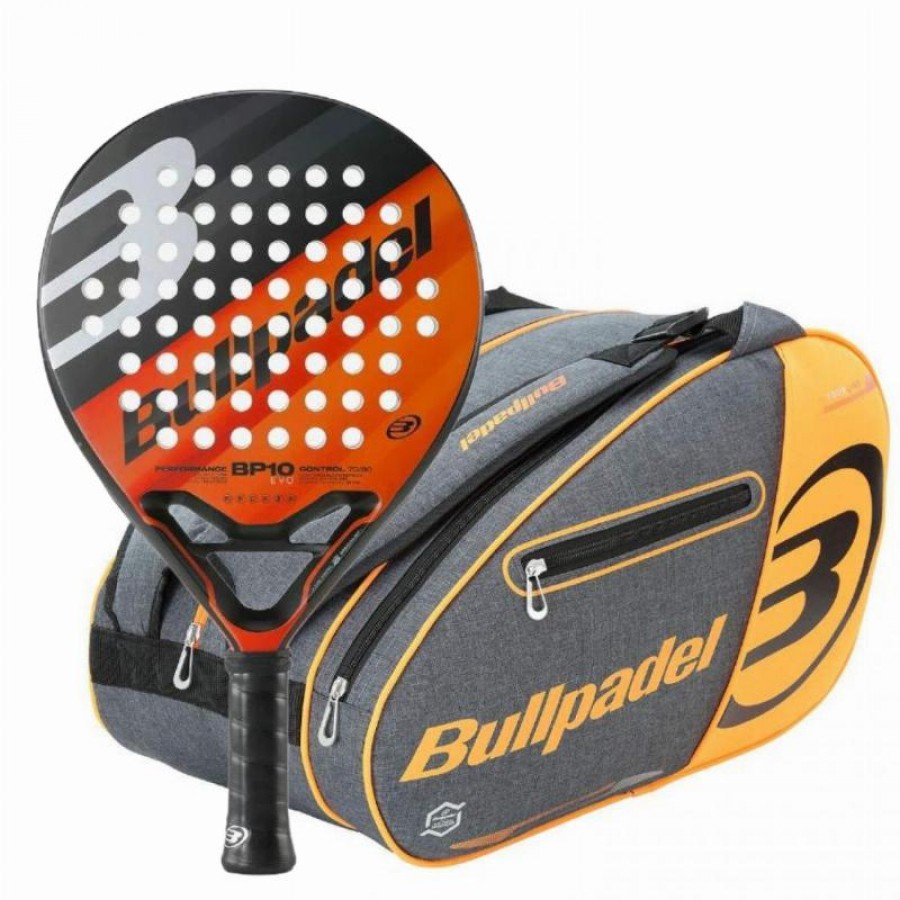 Pack Bullpadel BP10 EVO 2023 Raquette et sac de padel Bullpadel Orange   Offre - Pas cher
