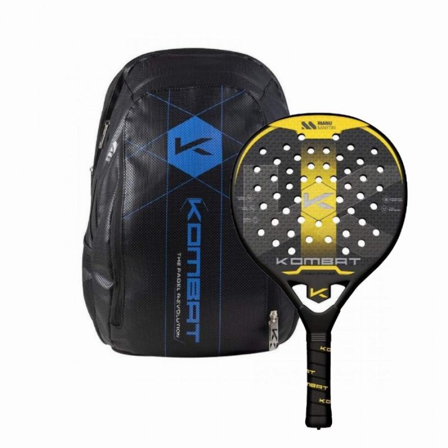 Pack Pala Kombat Manu Martin Osorno y Mochila  Oferta + Barato
