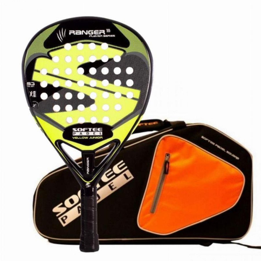 Pack Pala Softee Ranger Yellow Junior y Paletero  Oferta + Barato