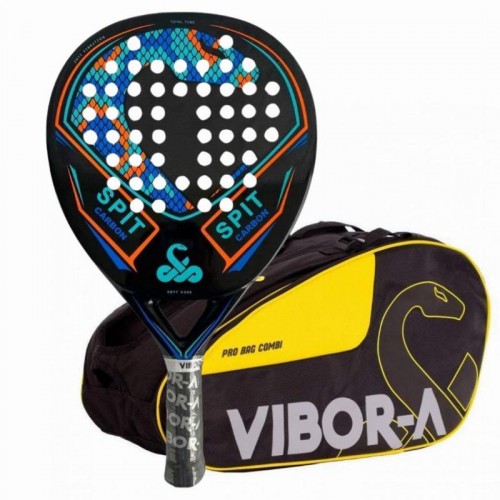 Pack of Vibora Spit Carbon Racket and Padel Racket Bag