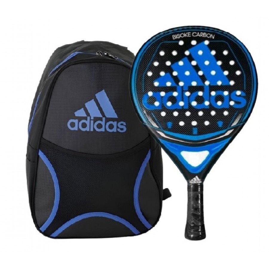 Pala Adidas Biske Carbone Azul + Mochla  Offre - Pas cher