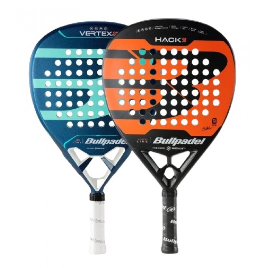 Bullpadel Paquito Navarro Hack 03 Junior 2024 and Delfi Brea Vertex Woman Junior 2024 Racket  Offer + Cheap