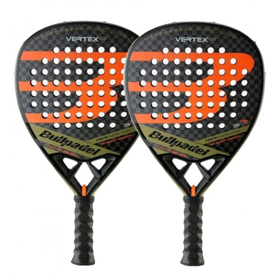 Pack Pala Bullpadel Tello Chingotto Vertex 03 X2  Oferta + Barato