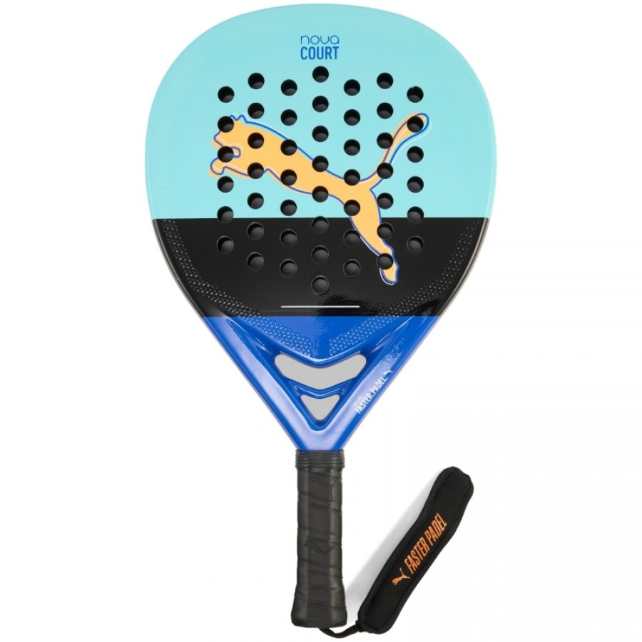 Pala Puma Nova Court Turquoise Noir Bleu  Offre - Pas cher