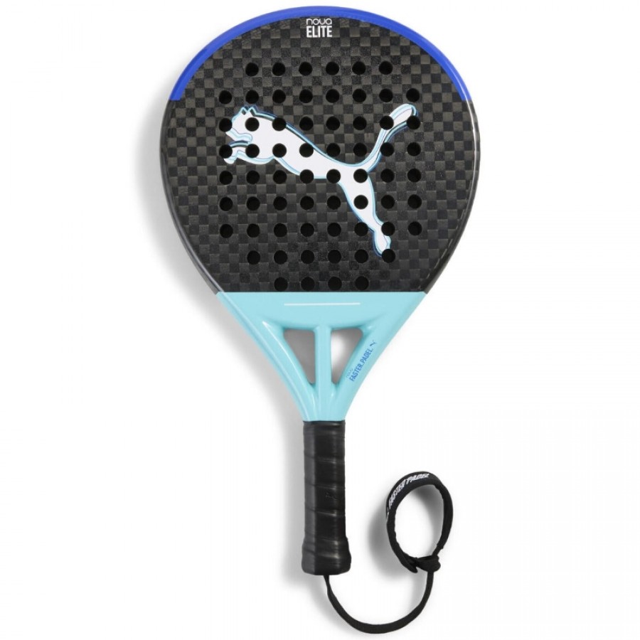 Raquette Puma Nova Elite Control Noir Bleu Turquoise  Offre - Pas cher