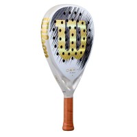 Pala Wilson Defy Pro V1 Blanco Oro PADELPOINT Pala Wilson Defy Pro V1 Blanco Oro