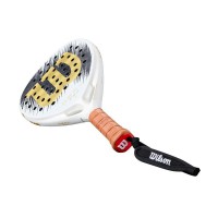 Pala Wilson Defy Pro V1 Blanco Oro PADELPOINT Pala Wilson Defy Pro V1 Blanco Oro