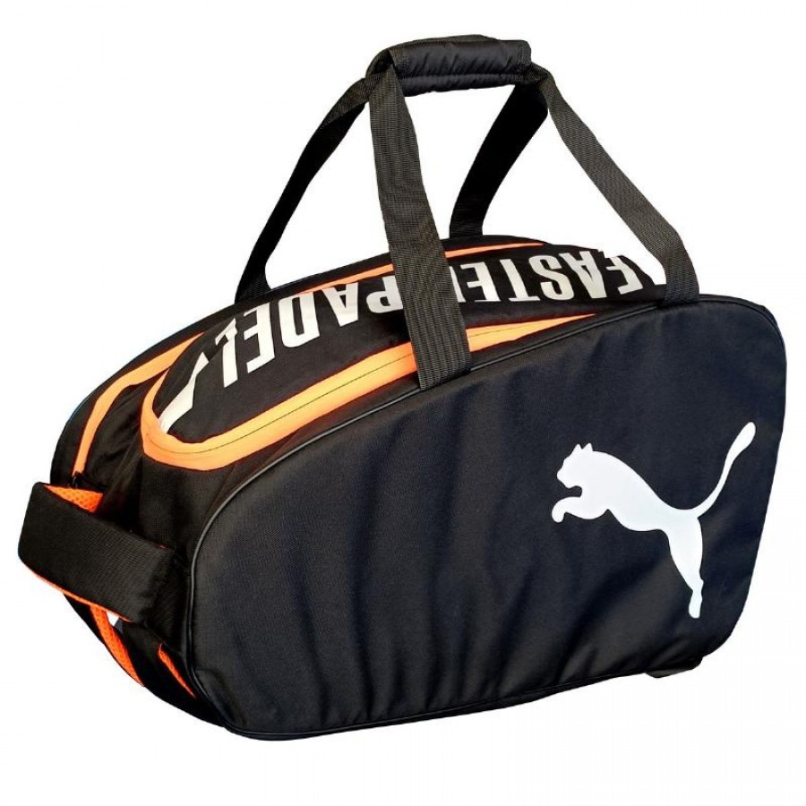 Paletero Puma Nova Elite Small Negro Naranja  Oferta + Barato