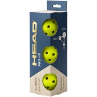Pelotas Pickleball Head Pro 40 Outdoor 3 Unidades  Oferta + Barato