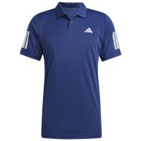 Polo Adidas Club 3 Stripes Blu Scuro