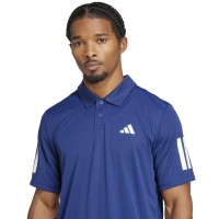 Polo Adidas Club 3 Stripes Blu Scuro