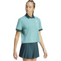 Polo Femme Adidas Original Pro London Turquoise  Offre - Pas cher