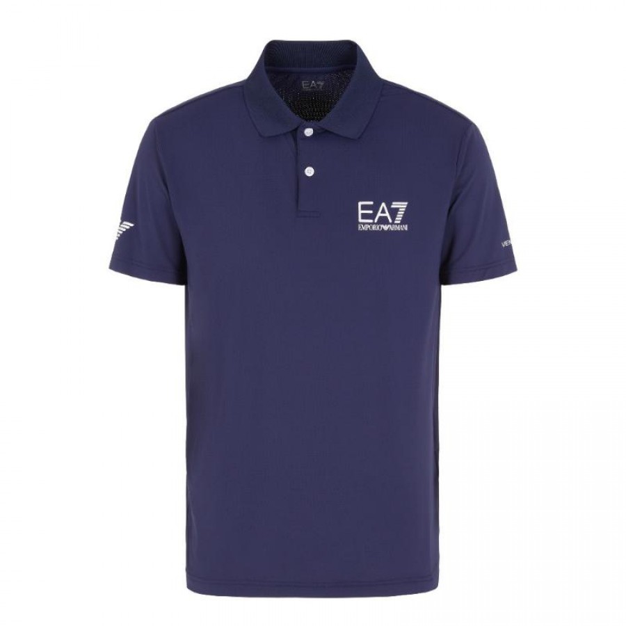 Armani EA7 Ventus 7 Navy Blue Polo