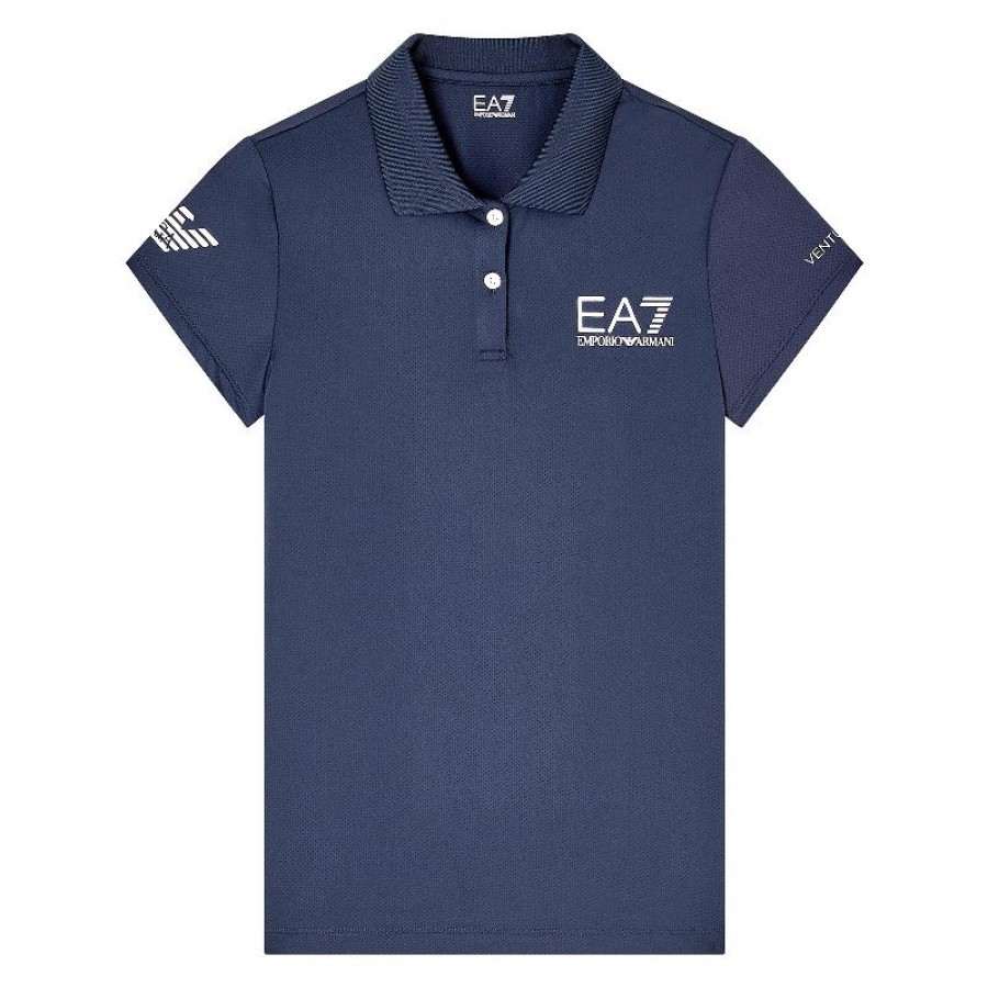 Armani EA7 Ventus 7 Navy Blue Women''s Polo