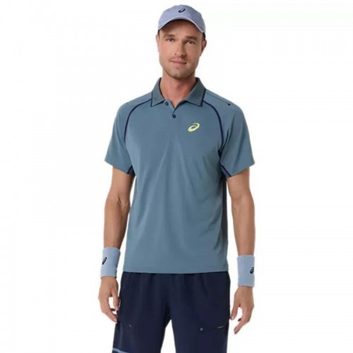 Polo Asics Match SS Top Azul Ironclad