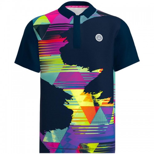 Bidi Badu Kaleido Dark Blue Mix Polo Shirt