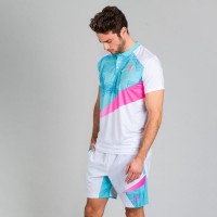 Polo Bidi Badu Kesar Menthe Rose Blanc PADELPOINT Polo Bidi Badu Kesar Menthe Rose Blanc